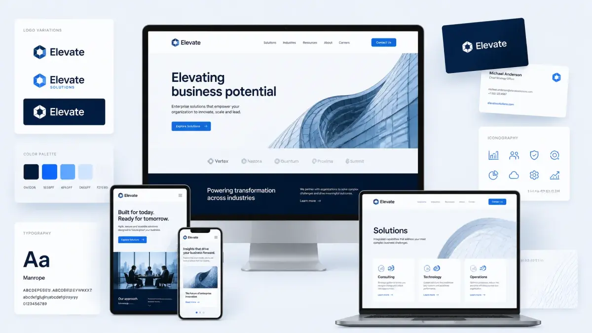 Solution: Launch a Brand Corporate Site with the Default Theme